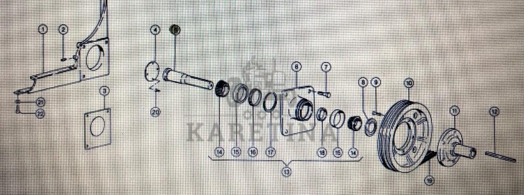 Wałek koła pasowego Claas Mega 370-340 Nr kat. 000 661 198 0 Nr kat. 000 661 198 0-1