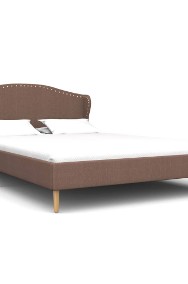 vidaXL Rama łóżka, brązowa, tapicerowana tkaniną, 140 x 200 cm 280654-2