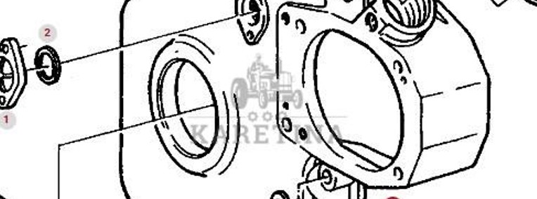 Fendt Favorit 514 Pokrywa Końcówki Skrzyni Korbowej CZĘŚCI F312200210010-1