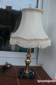  stara angielska lampa/ lampka na kamiennej podstawie-2