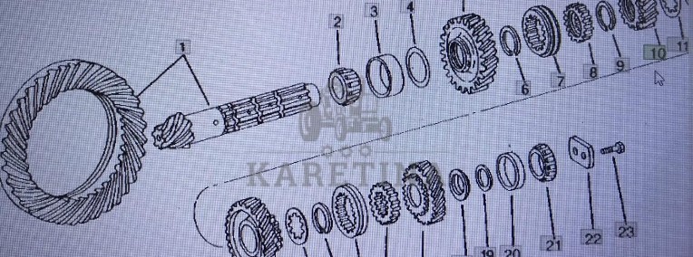 John Deere R63931/tryb/John Deere 4555/4755/49555 Nr części R63931-1