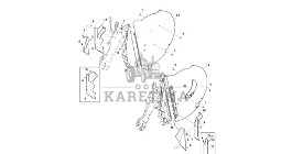 John Deere 960 - Ścianka boczna DC212420 (Rama, pokrywy, róźne)