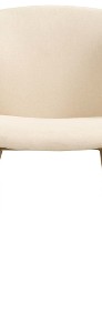 vidaXL Krzesła do jadalni, 2 szt., kremowe, tapicerowane tkaniną282599-3