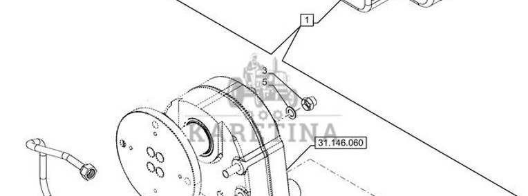 New Holland T6070 Wąź 15.88mm id x 1020mm l 47491227-1
