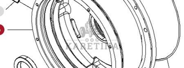 Massey Ferguson 7718S 7718 S 1804A DYNA 6 Obudowa Przekładni Skrzyni Biegów CZĘŚCI 4359480M3-1