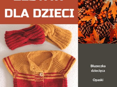 Zestaw Bluza i Opaski | Czerwono-żółty | HANDMADE-1