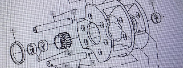 John Deere RE17691/wspornik planetarny/John Deere 4555/4755/4955-1