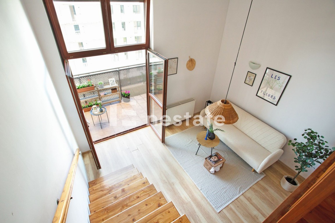 35 m² z antresolą | 4,4 m wysokości | Balkon
