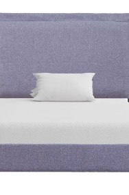 vidaXL Rama łóżka, jasnoszara, tapicerowana tkaniną, 90 x 200 cm 280986-2
