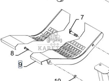 New Holland CR9080 Ruszt Krata Odrzutnika CZĘŚCI 87044359-2
