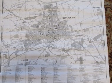 Plan miasta  Bytom 1941-1