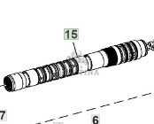 John Deere IVT AUTOPOWER 6820 6920 6920S Wał CZĘŚCI L156676