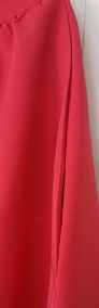 Różowa spódnica Nife 44 XXL kieszenie midi fuksja za kolano rozkloszowana-4