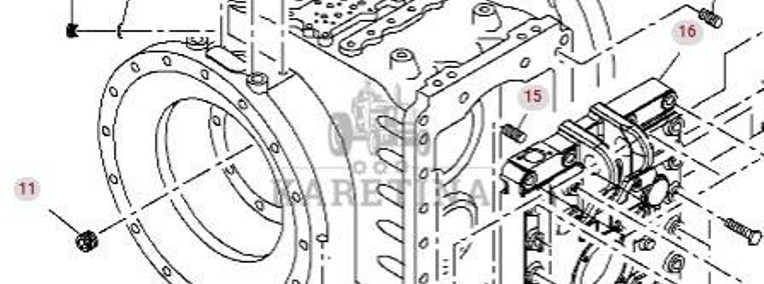 Massey Ferguson 8470 8480 Obudowa Tylnego Napędu CZĘŚCI 926150050014-1
