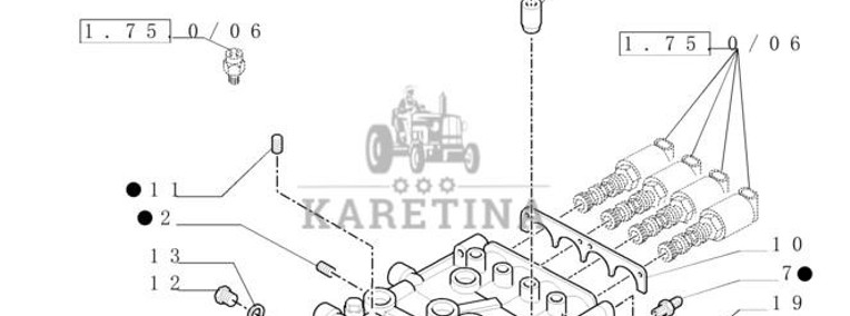 New Holland T6010 Pokrywa 87316740-1