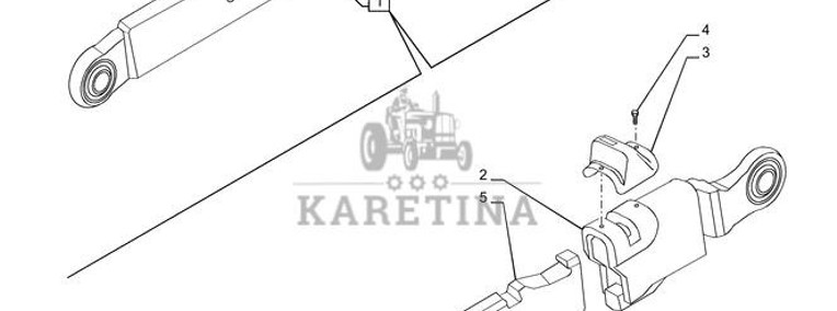 New Holland T6090 T6070 Zesp konc ciegla pod 47137113-1