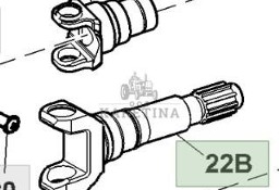 John Deere 7830 Jarzmo przegubu uniwersalne RE250836 R250839 R250848 R250848