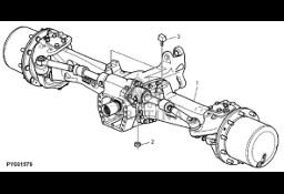John Deere 7530 Premium - Oś przednia AL171820