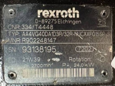 Rexroth AA4VG40DA1D3R/32R-NUCXXF015SP-S (R902248147, 334/T4448) pompa do JCB 403-2