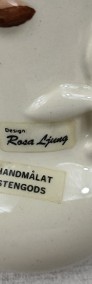 Ceramiczny wazon Rosa Ljung Szwecja Ręcznie malowany 674/2-3