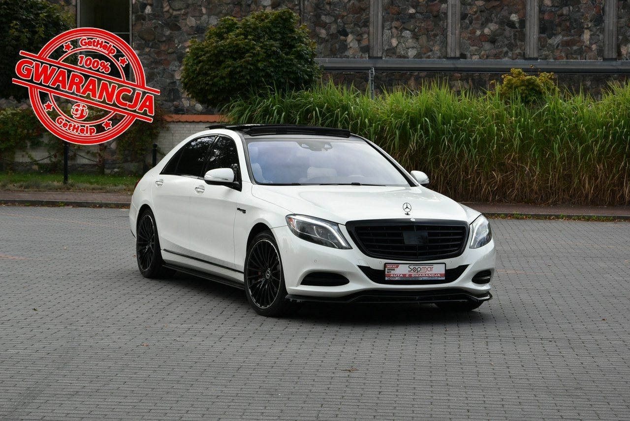Mercedes-Benz Klasa S W222 S 550 L 4Matic 4.7 V8 456KM 2014r. LONG Panorama FullLED Kamera Rada