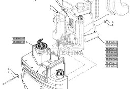 New Holland T6070 Zbiornik płynu def 48046406