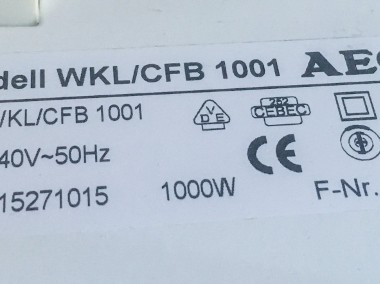 Grzejnik konwektorowy AEG WKL/CFB 1001 1kW-2
