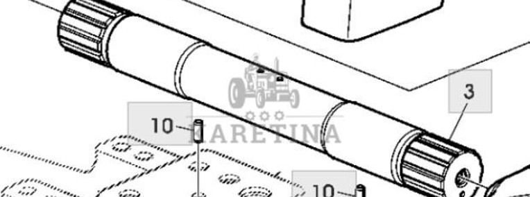 John Deere 6430 Premium Wał Wahliwy Ramienia Podnoszącego L168344-1