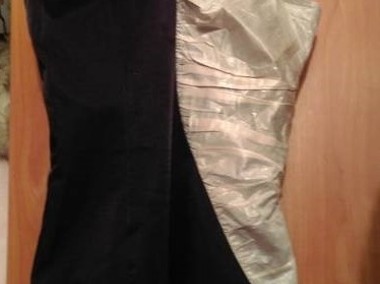 (38?M) H&M/ Zmysłowa mała czarna, ołówkowa sukienka wieczorowa/jak NOWA-1
