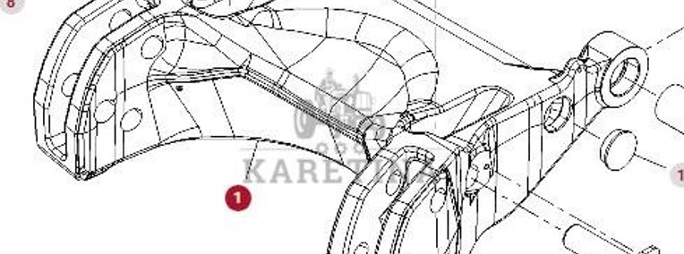 Fendt Vario 1038 1042 1046 1050 GEN 3 Rama Przedniego TUZ 0046091100000-1