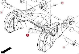 Fendt Vario 1038 1042 1046 1050 GEN 3 Rama Przedniego TUZ 0046091100000