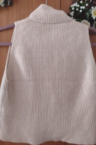 (40/L) ZARA/ Dzianinowa bluzka/ półgolf/ sweter z Madrytu/ jak NOWY-2