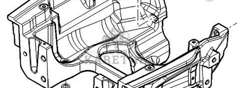 Massey Ferguson 5410 Wspornik Ramy Osi Przedniej CZĘŚCI 4352043M3-1