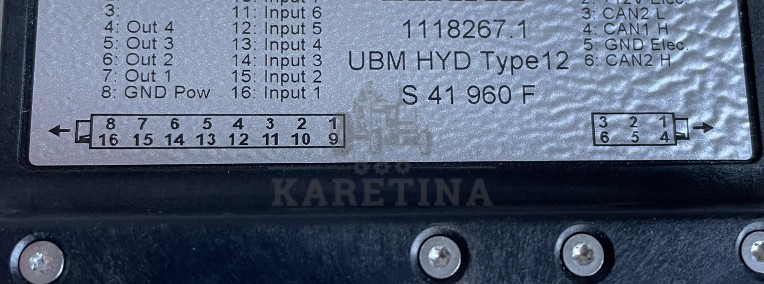 Claas Arion Axion - moduł sterownik UBM HYD Type12 Type 12 - 1118267.1-1