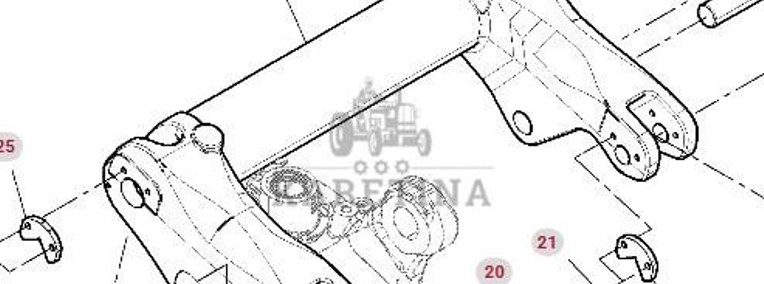 Fendt 930 933 936 942 GEN 7 Ramię Podnośnika CZĘŚCI H218PP400101A-1