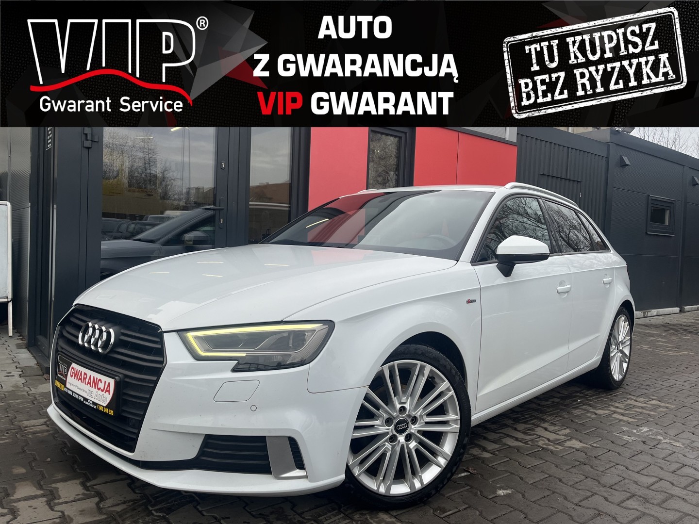 Audi A3 III (8V) S-LINE • LED • CZARNY SUFIT • ŚLICZNY • GWARANCJA TECHNICZNA