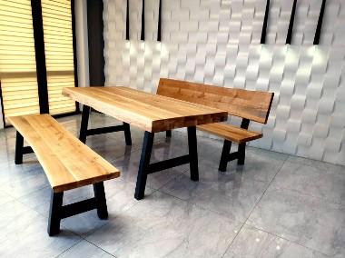 Meble dębowe,stół,ławka ,meble drewniane,ogrodowe,huśtawka-1