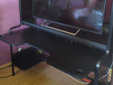 Biurko gamingowe FREDDE czarne Ikea-1