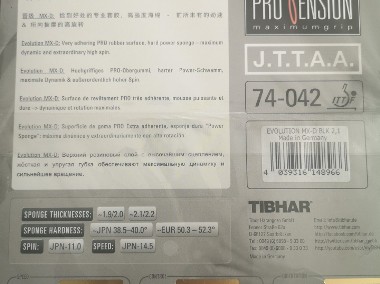 Okładzina Tibhar Evolution MX-D czarna 2.1-2.2 nowa-2
