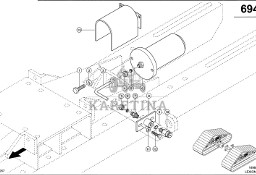 Claas Lexion 580 NURNIK-CYLINDER 0006338800 (Półgąsienica stalowa; siłownik napinający)