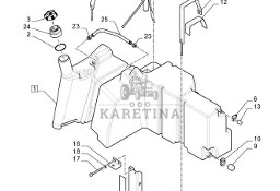 New Holland T6010 Zbiornik paliwa 47479283