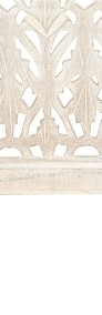vidaXL Parawan 3-panelowy, rzeźbiony, biały, 120x165 cm, drewno mango 285330-4
