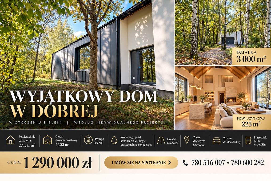 Dom na sprzedaż, 5 pokoi, 271 m², Stryków