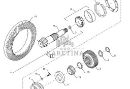 New Holland T6090 T6070 Kolo zebate napedz 87618938