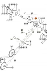 507698 | 507696 - Zębatka Napędu Rozładunku Ziarna Claas - 15 Zębów-2