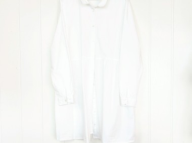 Biała koszula tunika Asos Tall 46 3XL plus size bawełna bluzka sukienka-1