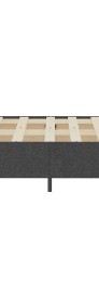 vidaXL Rama łóżka, szara, tapicerowana tkaniną, 180 x 200 cm287466-4