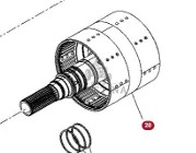 Massey Ferguson 7718S 7718 S 1804A DYNA 6 Obudowa Sprzęgła Skrzyni Biegów Wał Kosz 3797016M96