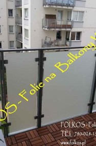 Co na szklany balkon? Folie matowe zewnetrzne na Balkony Warszawa-2