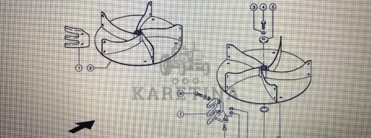 CLAAS 00 0797 983 0/00 0797 980 0/Claas skrzydło dmuchawy/Claas Lexion 580-1